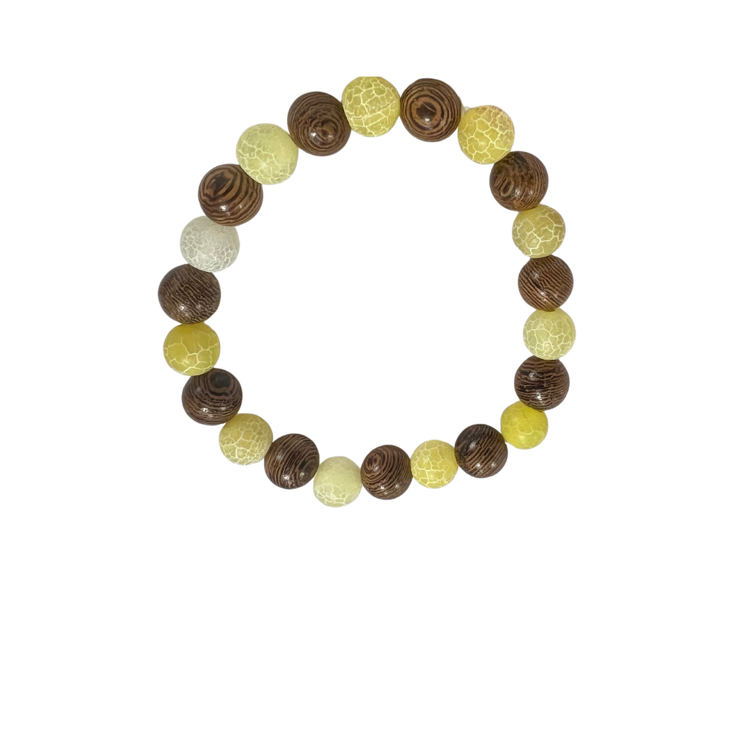 Complete Joy Necklace and Bracelet Stretchy Set with Agate and Polymer Beads