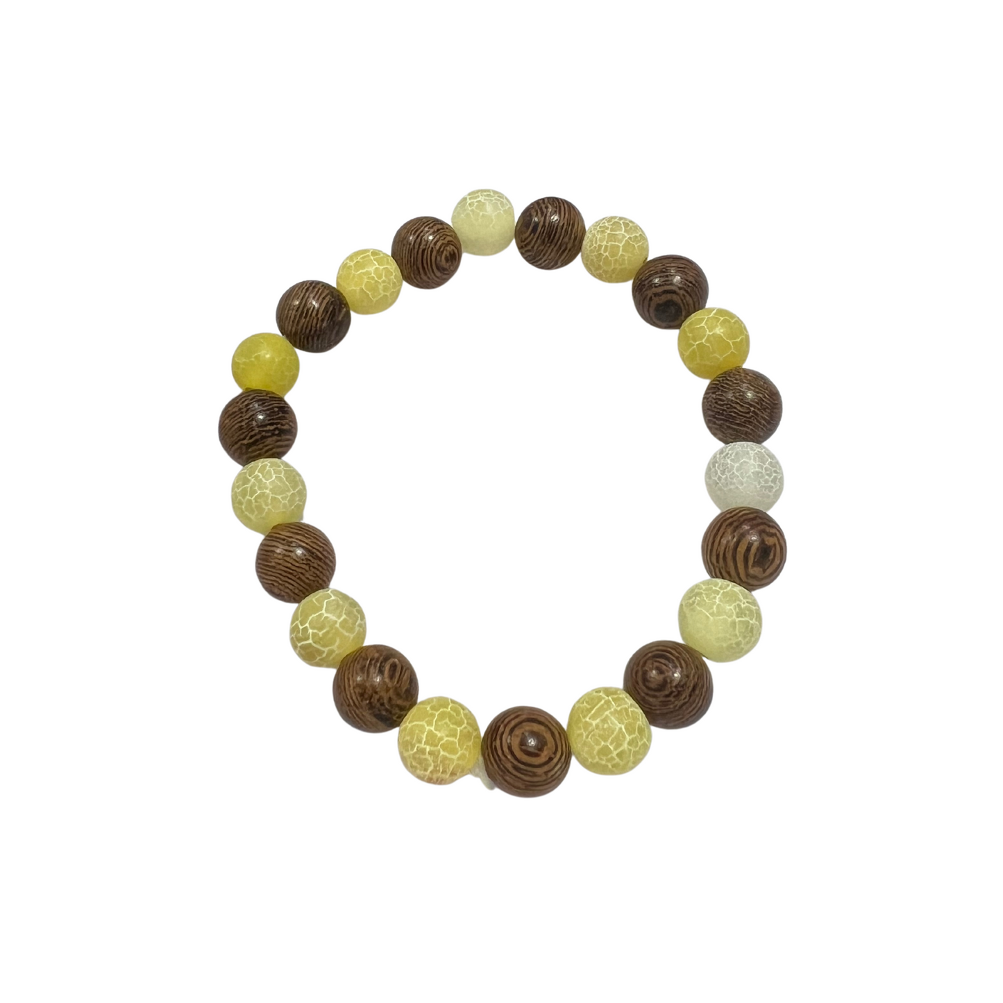 Complete Joy Necklace and Bracelet Stretchy Set with Agate and Polymer Beads
