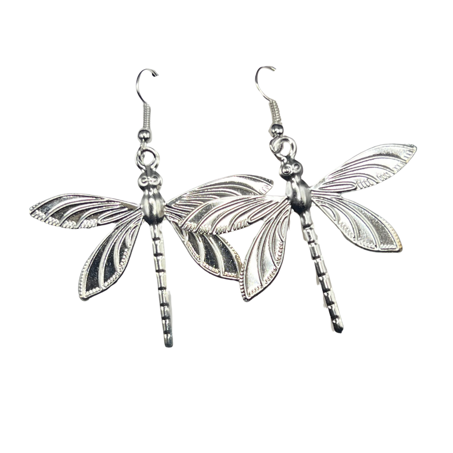 Dragonfly Silver Earrings
