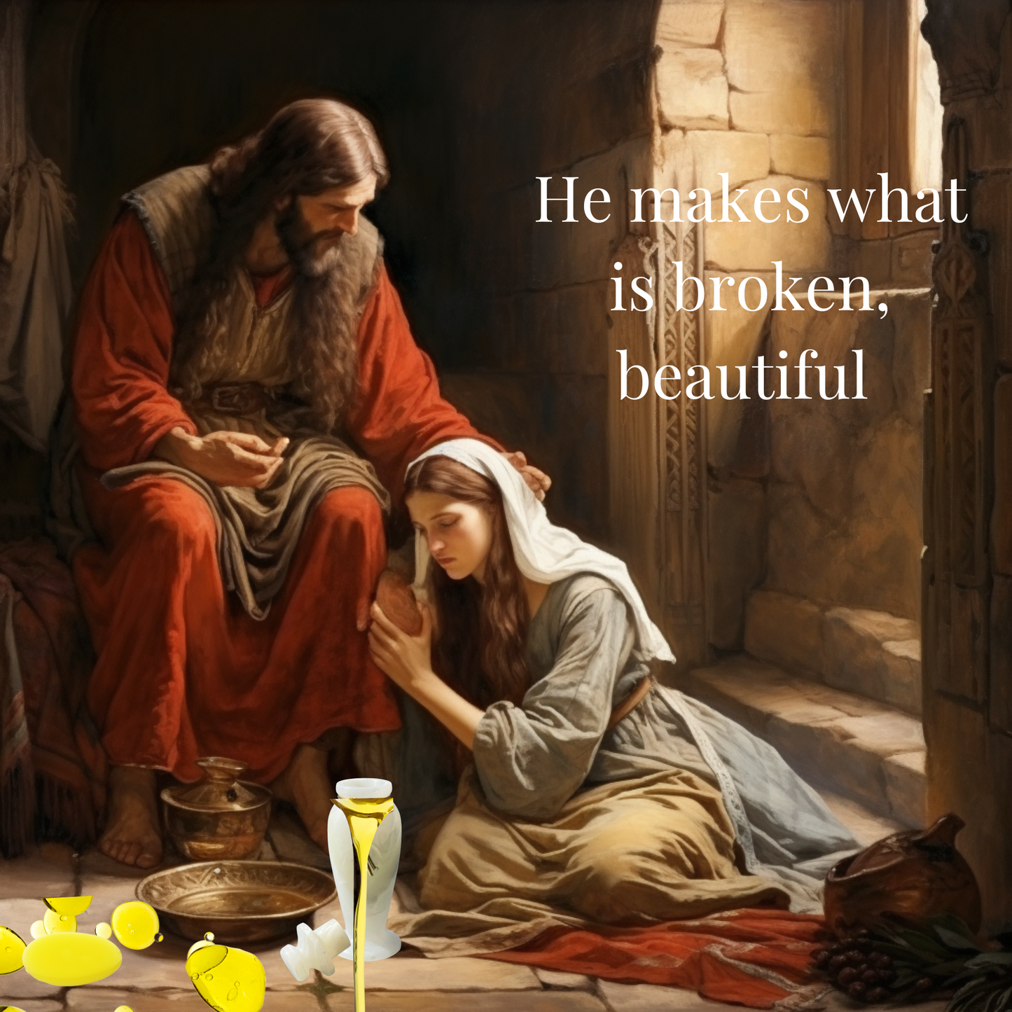 The Alabaster Jar with Spikenard Anointing Oil STUNNING