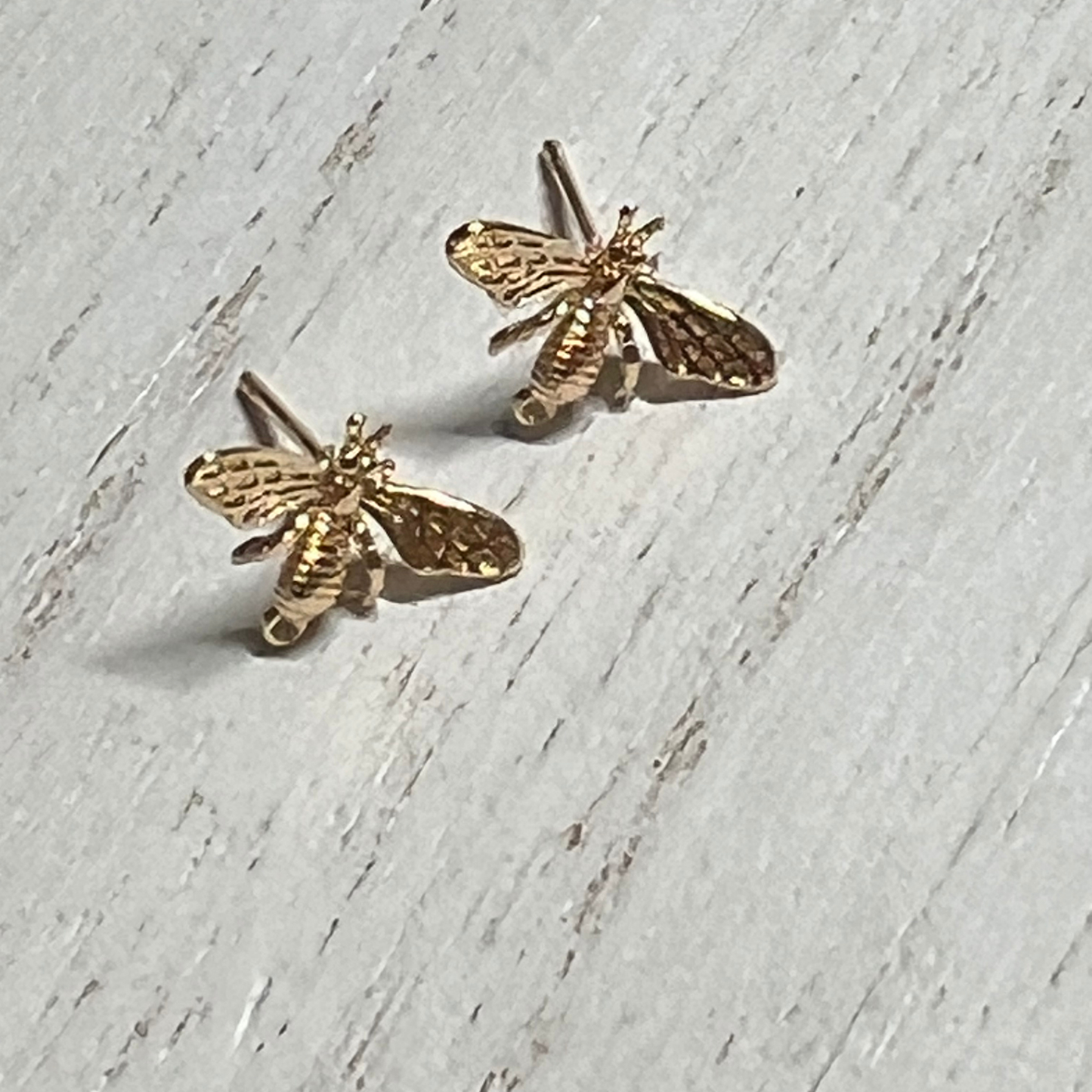 Deborah the Judge 18K Gold-Plated Bee Stud Earrings