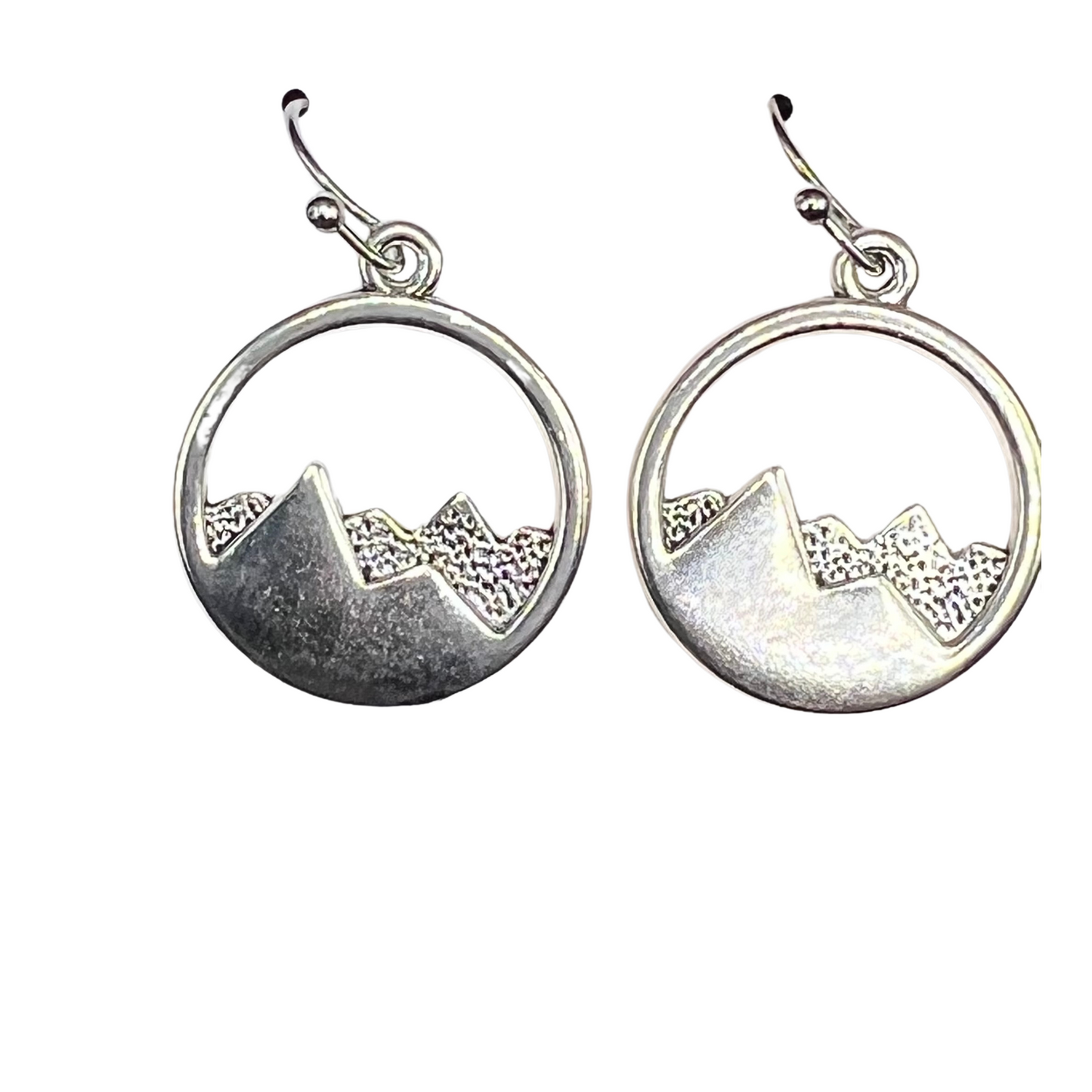 Faith That Moves Mountains SILVER Earrings and Necklace SET