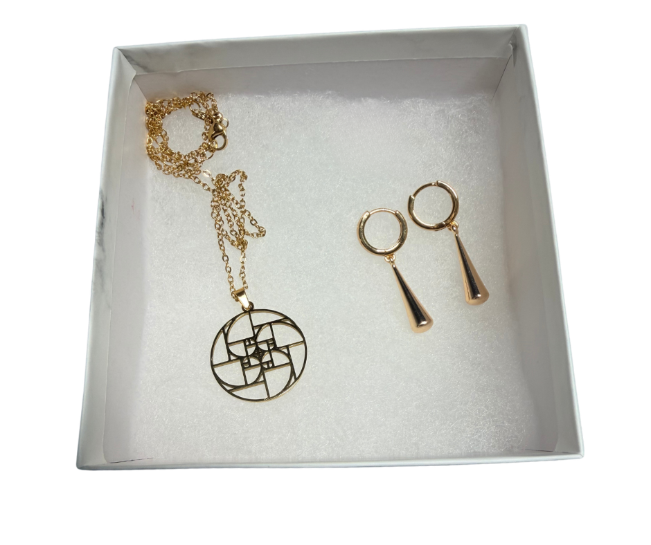 Divine Alignment: Jael Bundle Necklace and Earrings