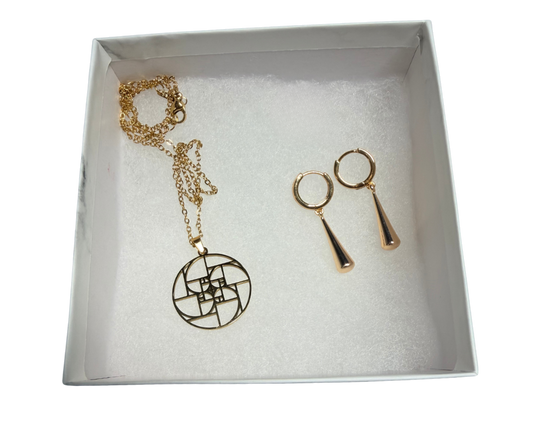 Divine Alignment: Jael Bundle Necklace and Earrings