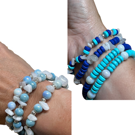 The Living Waters Stretchy Cord Bracelet Collection