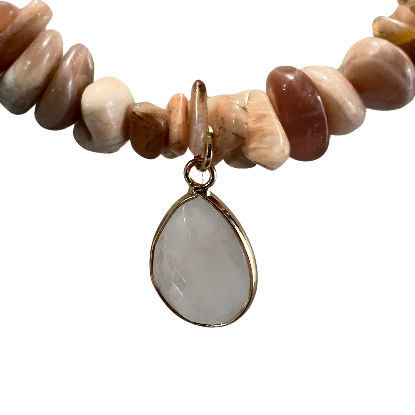 The Stones That Cry Out Set Made with Quartz, Jasper, and 18K Gold Findings