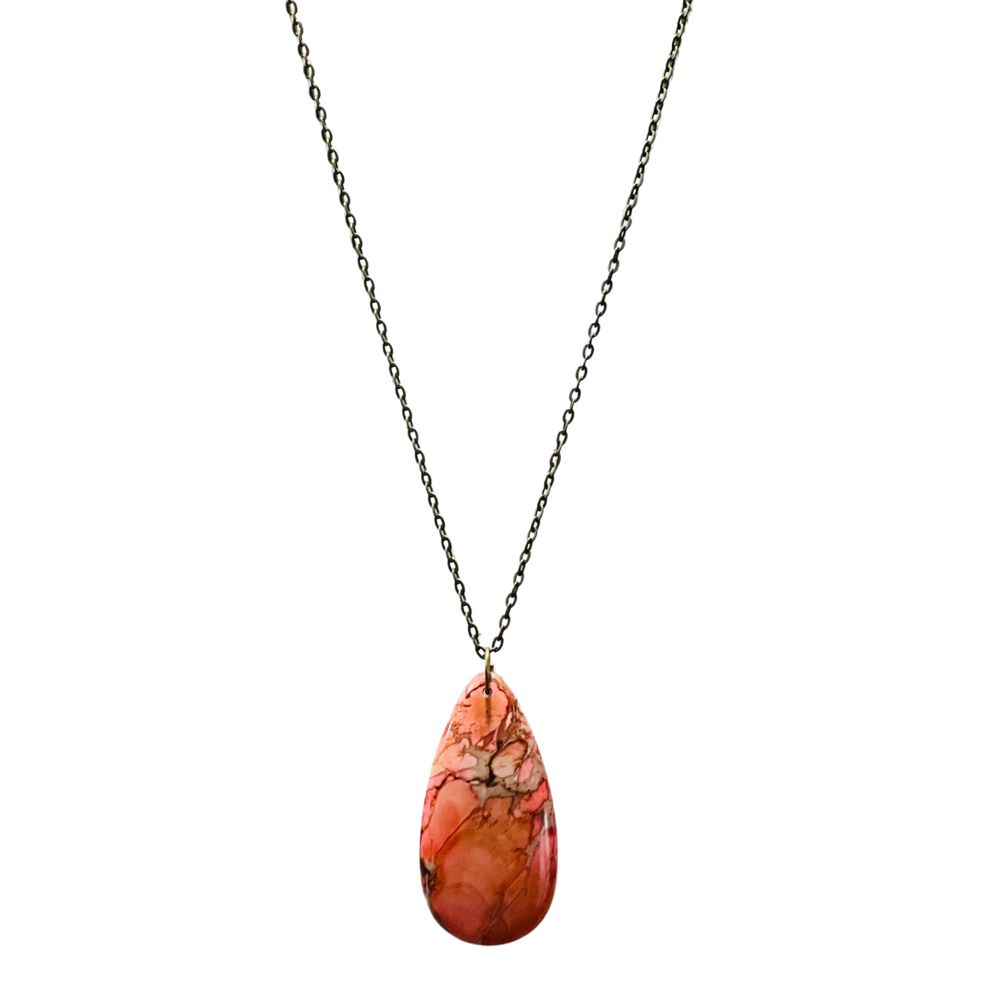 The New Jerusalem Necklace with Genuine Jasper Pendant Stones Statement Piece 3 Styles