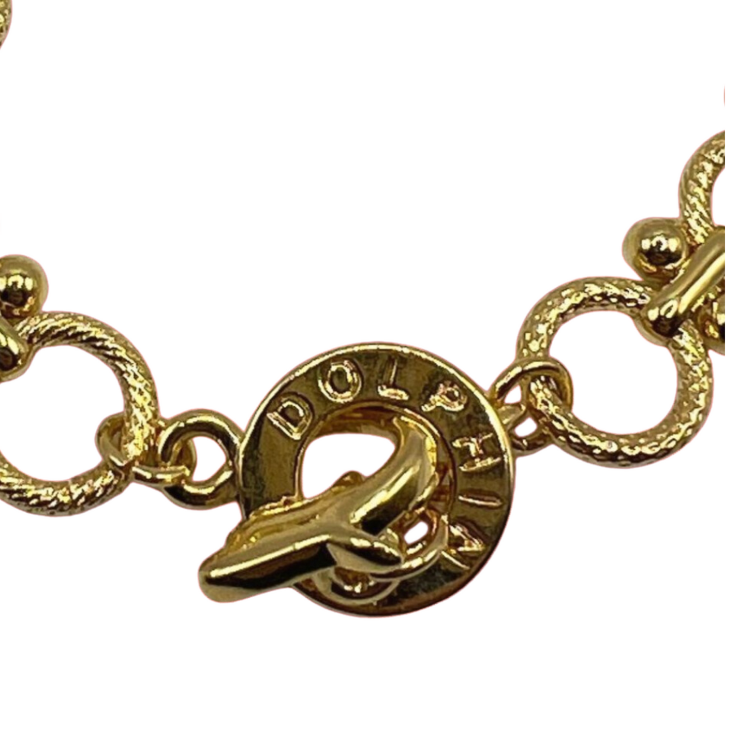 Esther Rising Royal 18K Gold Electroplated Gold Chain Link Bracelet from Israel- Dolphin Ore Brand