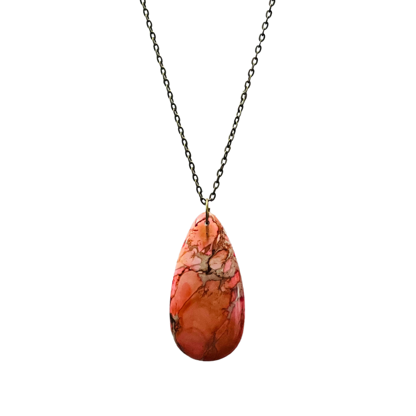 The New Jerusalem Necklace with Genuine Jasper Pendant Stones Statement Piece 3 Styles