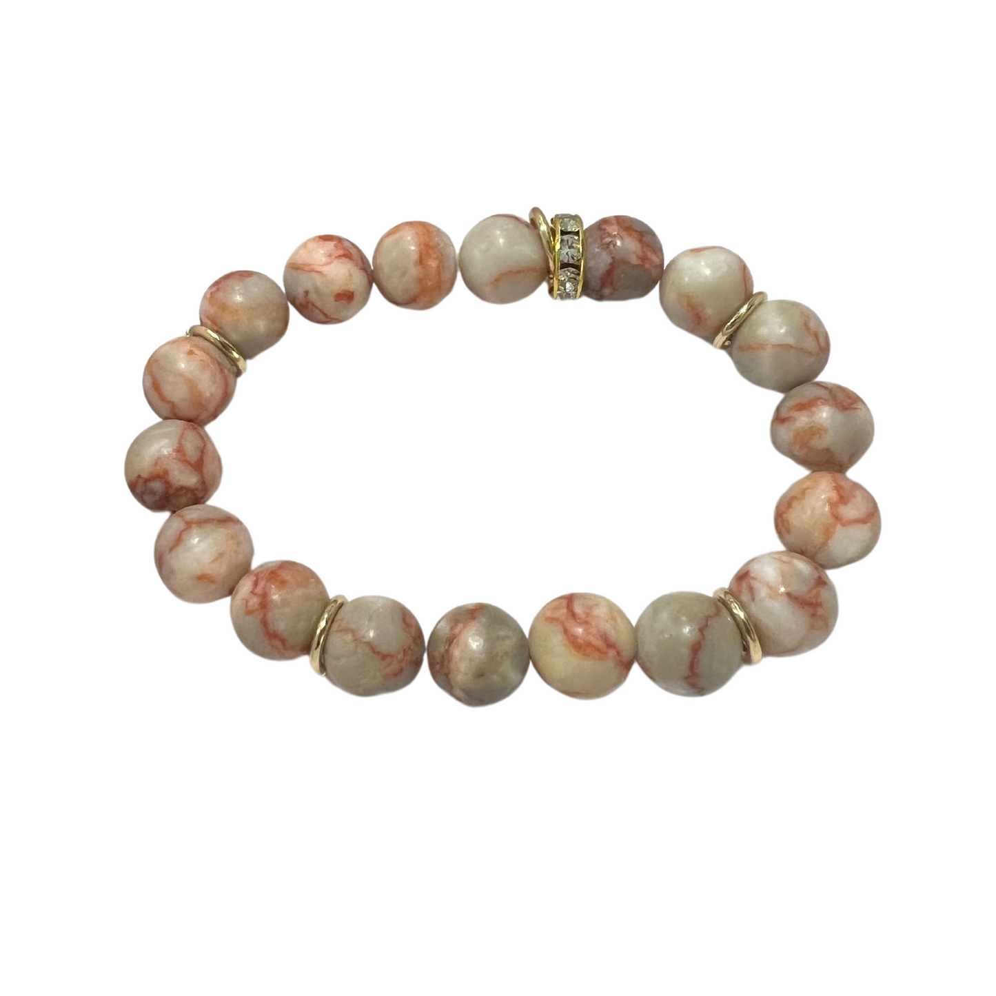The Stones That Cry Out Set Made with Quartz, Jasper, and 18K Gold Findings