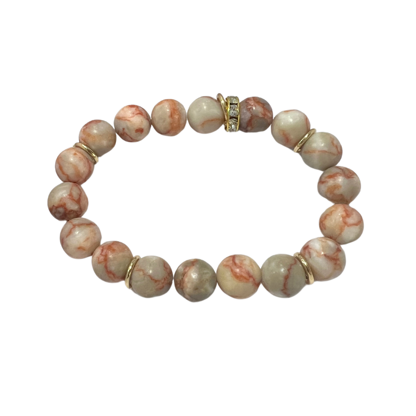 The Stones That Cry Out Set Made with Quartz, Jasper, and 18K Gold Findings