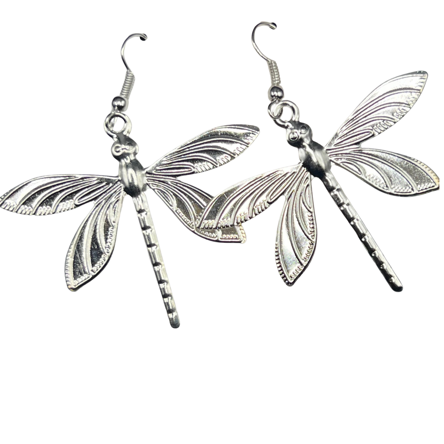 Dragonfly Silver Earrings