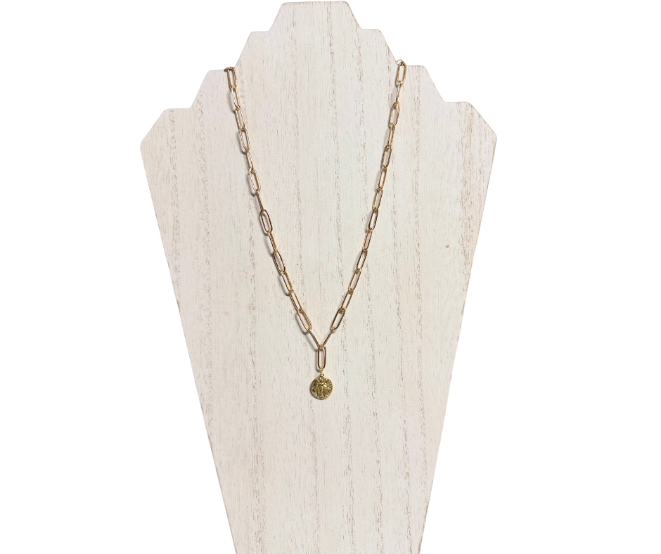 Deborah  18K Gold Plated Bee Necklace