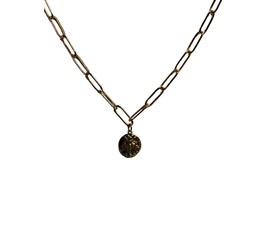 Deborah  18K Gold Plated Bee Necklace