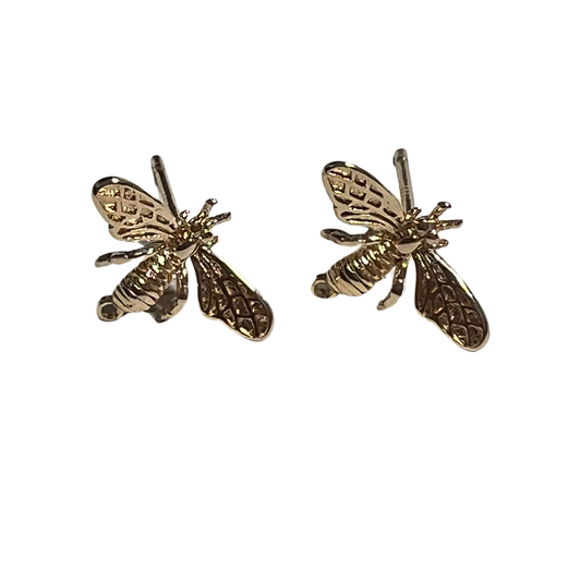 Deborah the Judge 18K Gold-Plated Bee Stud Earrings
