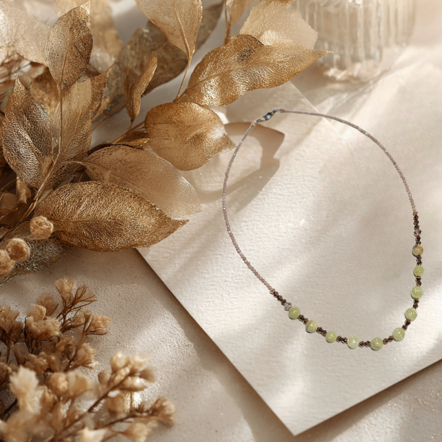 Infinite Prophetic Necklace with Moonstone and Copper