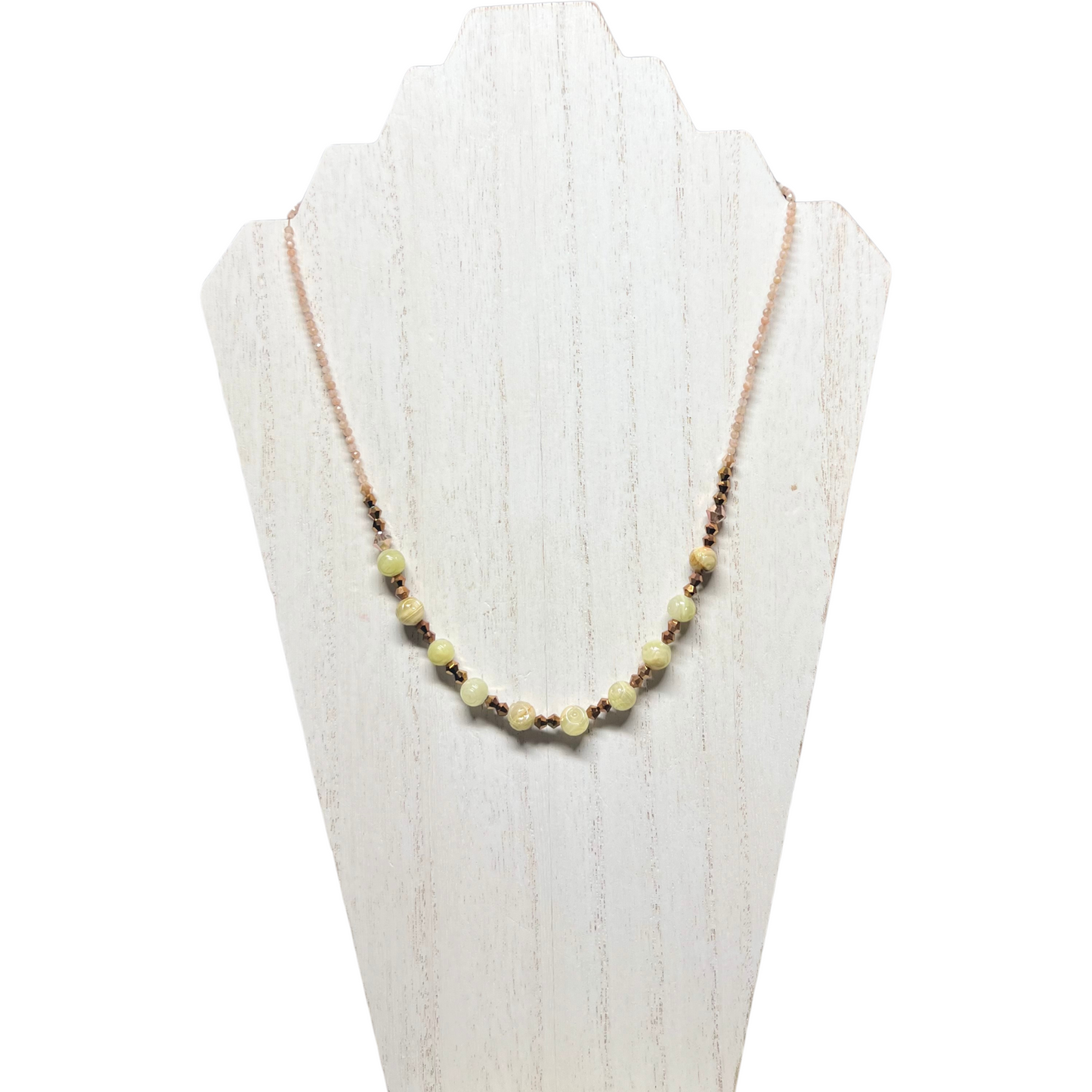 Infinite Prophetic Necklace with Moonstone and Copper