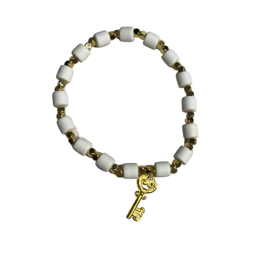 Key of Promise Bracelet with 18K Gold Findings