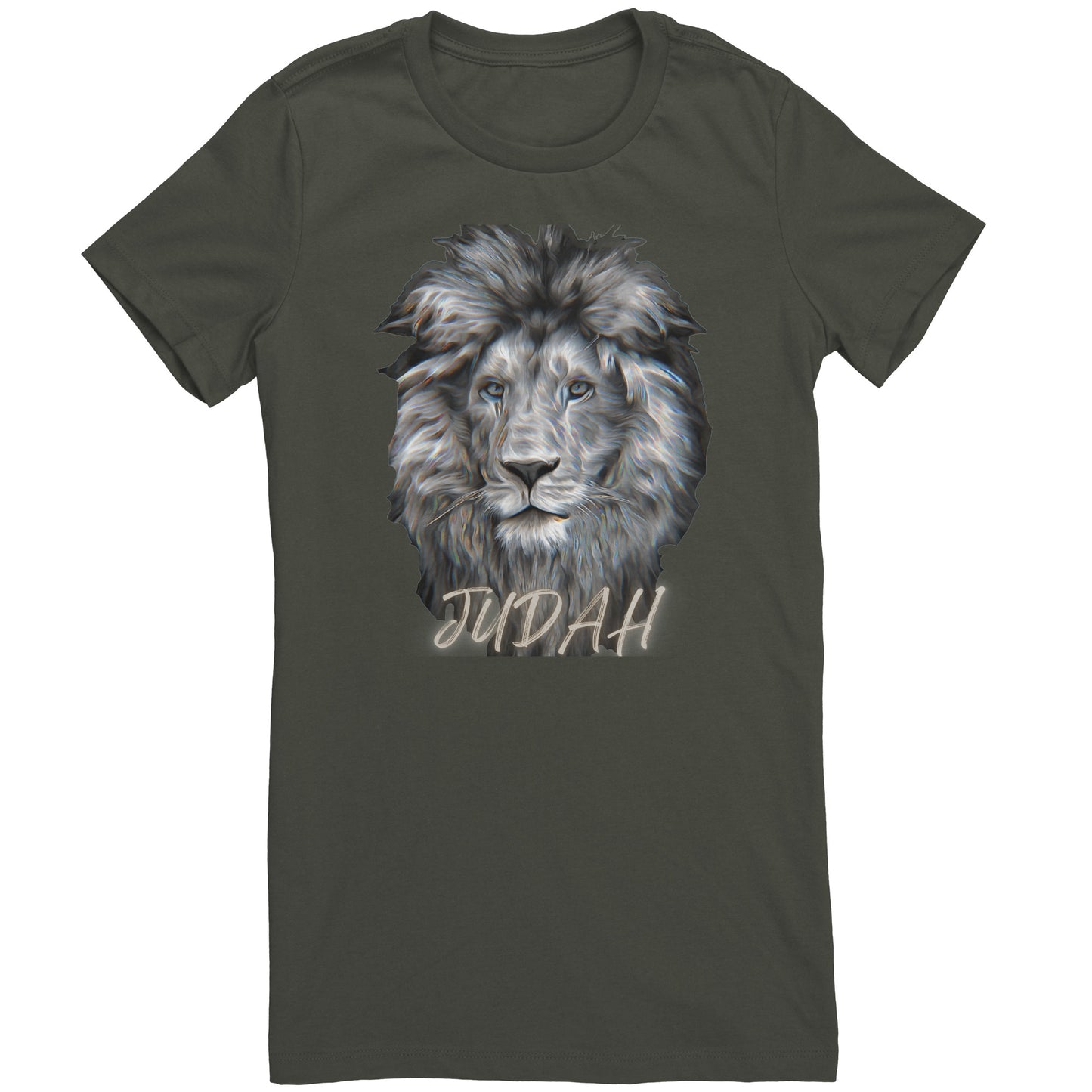 Lion of Judah T-Shirt- Purple, Army, Asphalt