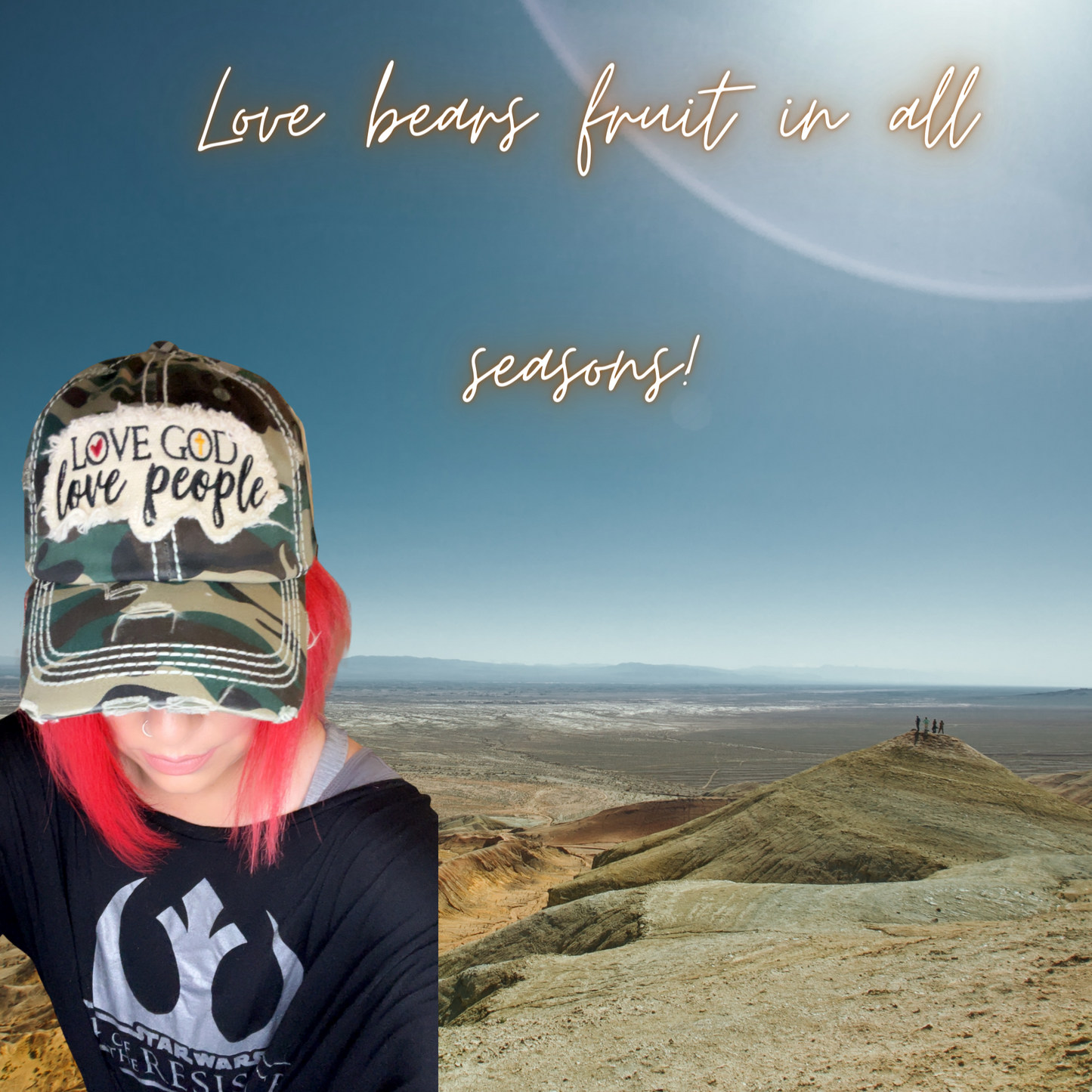 Love God Love People Vintage Style Hat Distressed - Multiple Colors Available