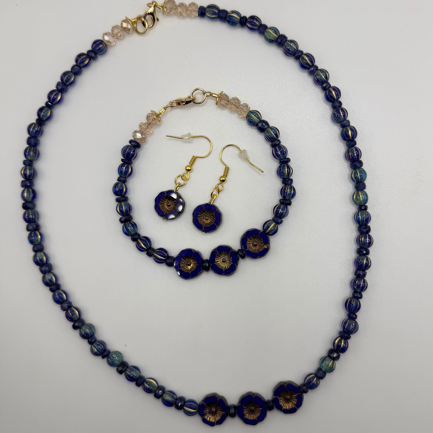 The Spirit of Wisdom AAA Sapphire Jewelry Set | Job 28:6- Collector's Set