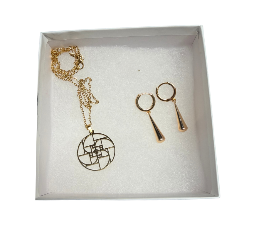 Divine Alignment: Jael Bundle Necklace and Earrings