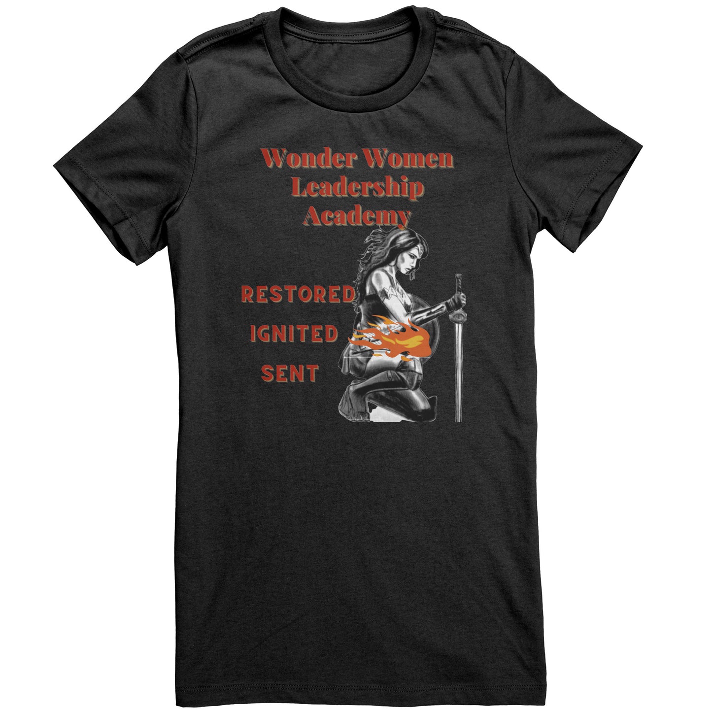Wonder Women Leadership Academy Shirt- BLACK